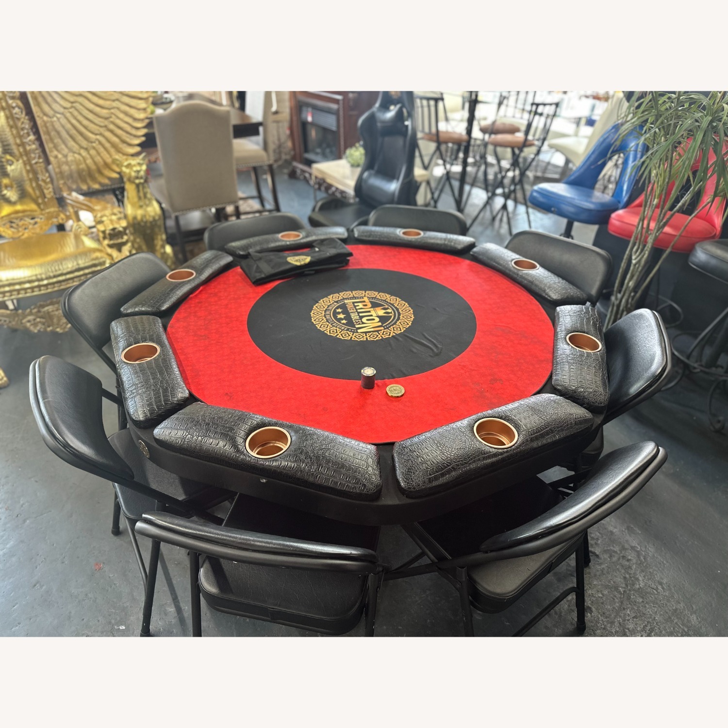 Black Leather Play Table - image-1