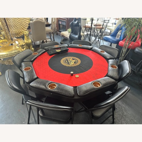 Used Black Leather Play Table for sale on AptDeco