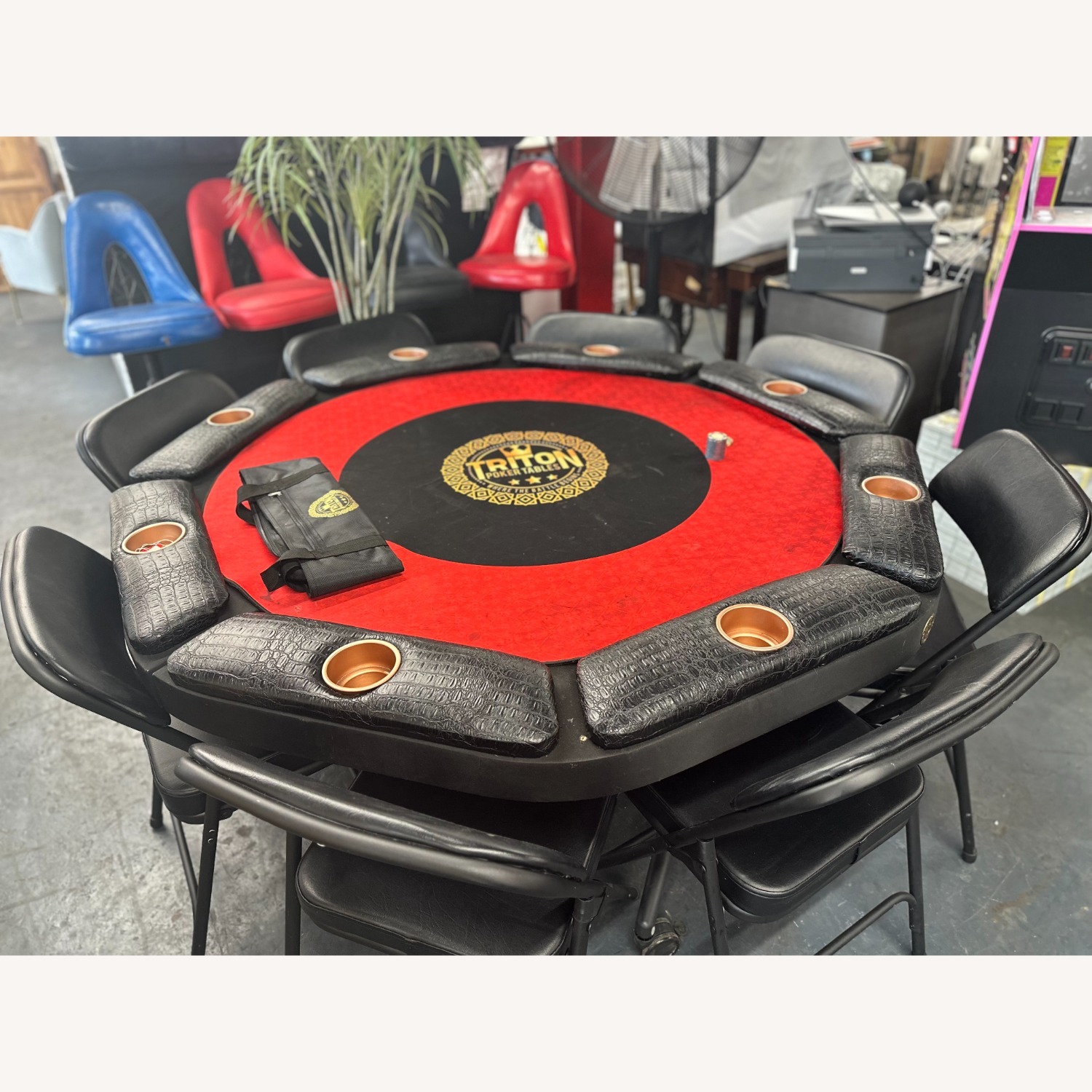 Black Leather Play Table - image-7