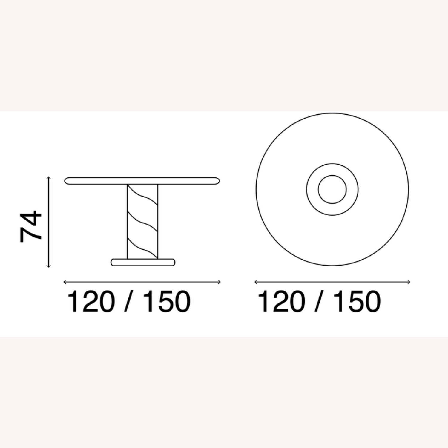 FASEM Rolling Table Dining Table - image-3