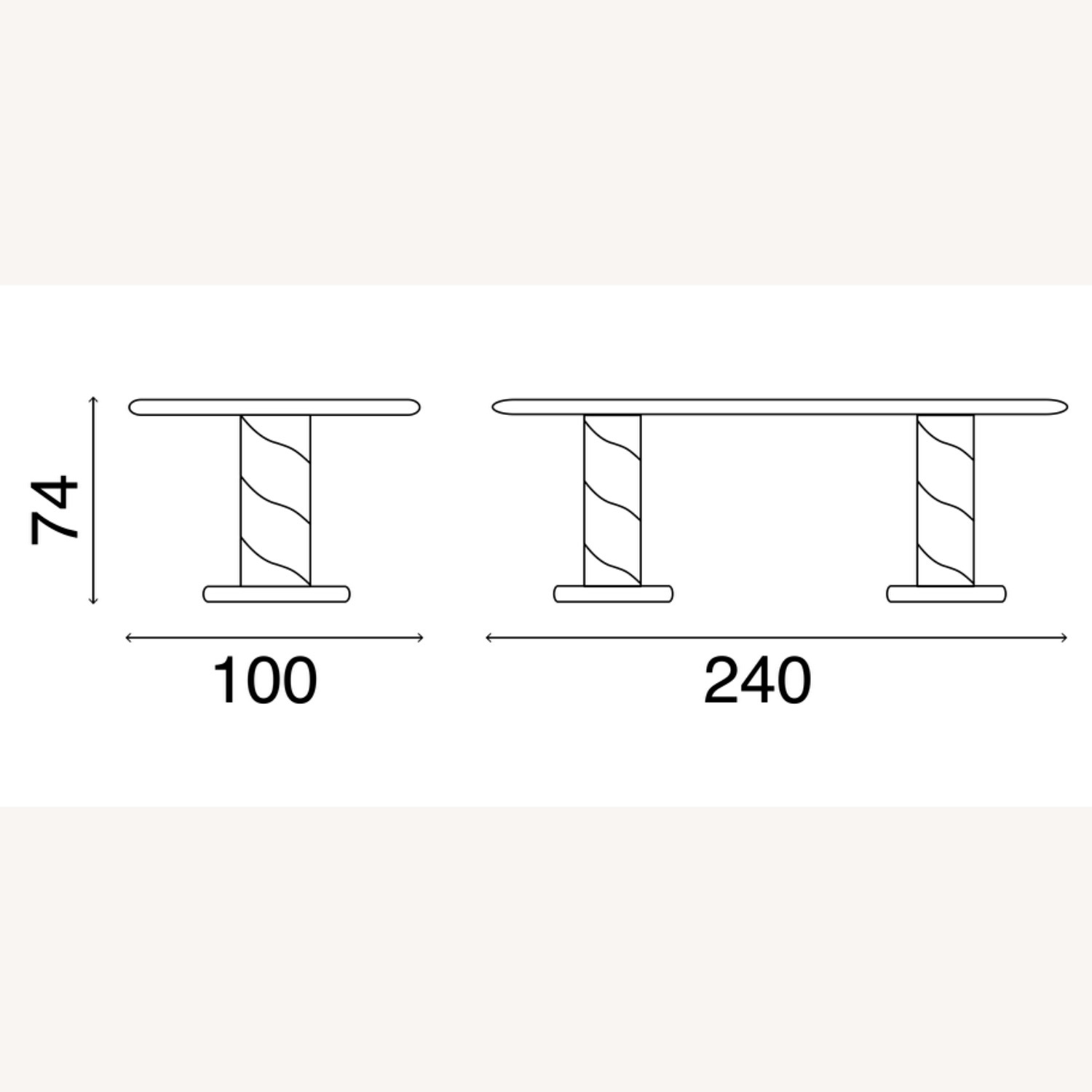 FASEM Rolling 2b Table Dining Table - image-6