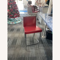 Fasem Red Leather Bar Stools