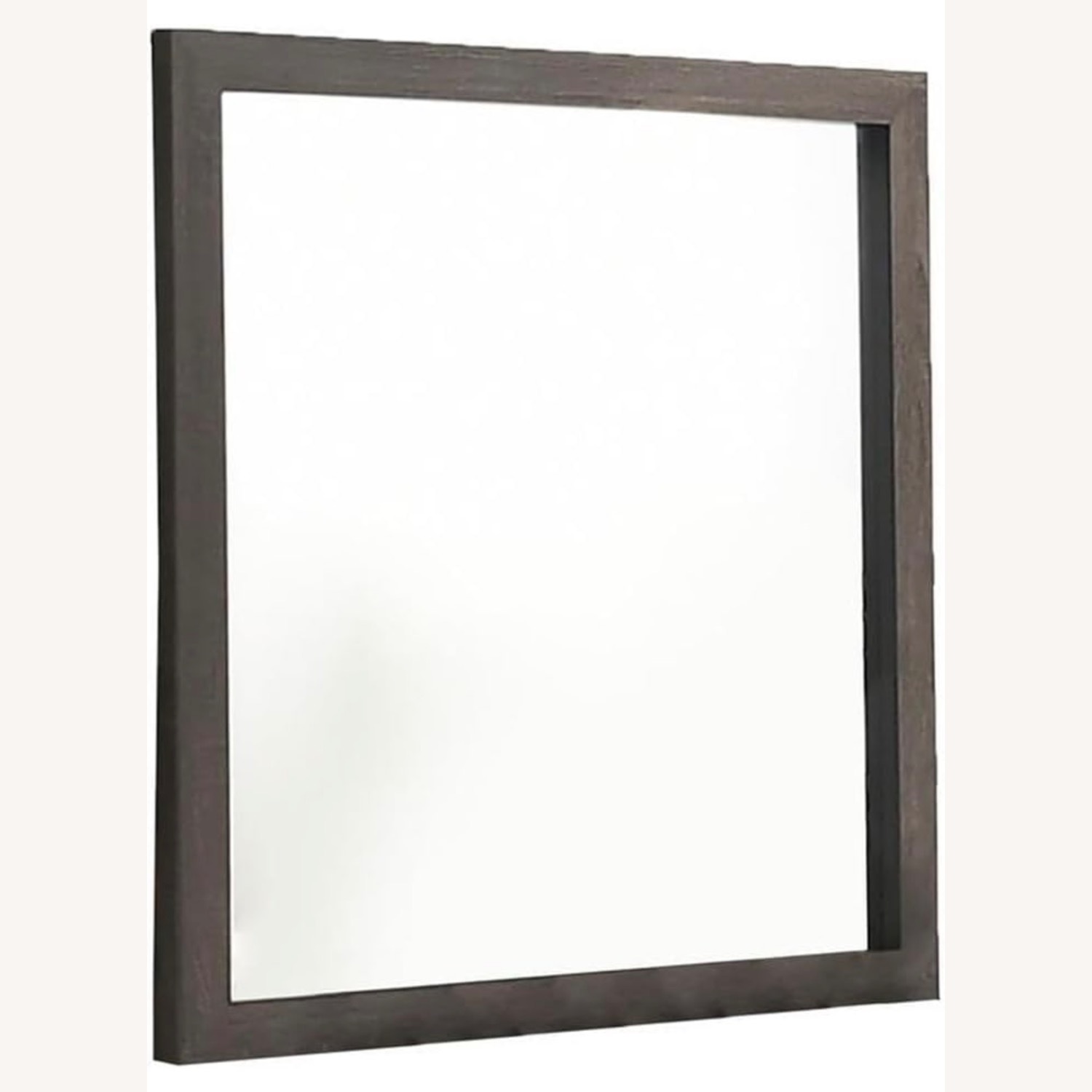 Light Gray Dresser with Large Mirror - image-1