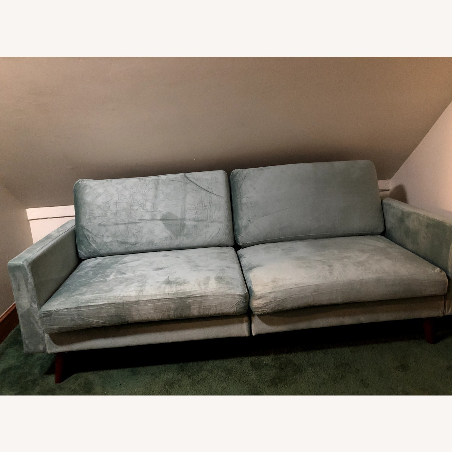 Earle Green Fabric Futon - image-3