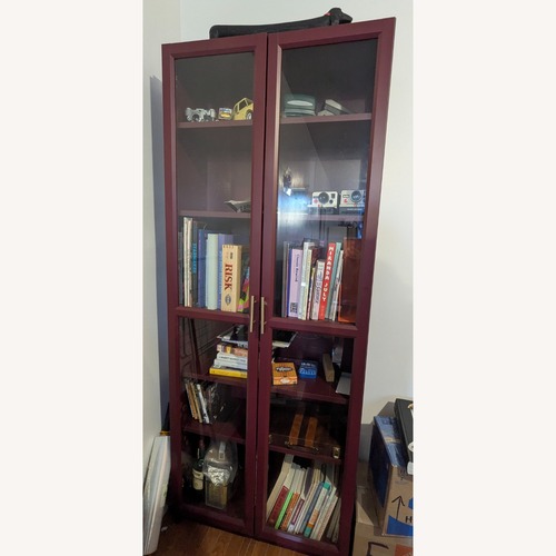 Used IKEA Billy Red Bookcase for sale on AptDeco