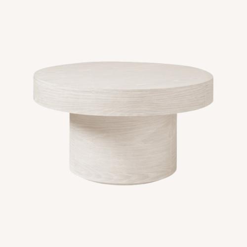 Used White Wood Coffee Table for sale on AptDeco