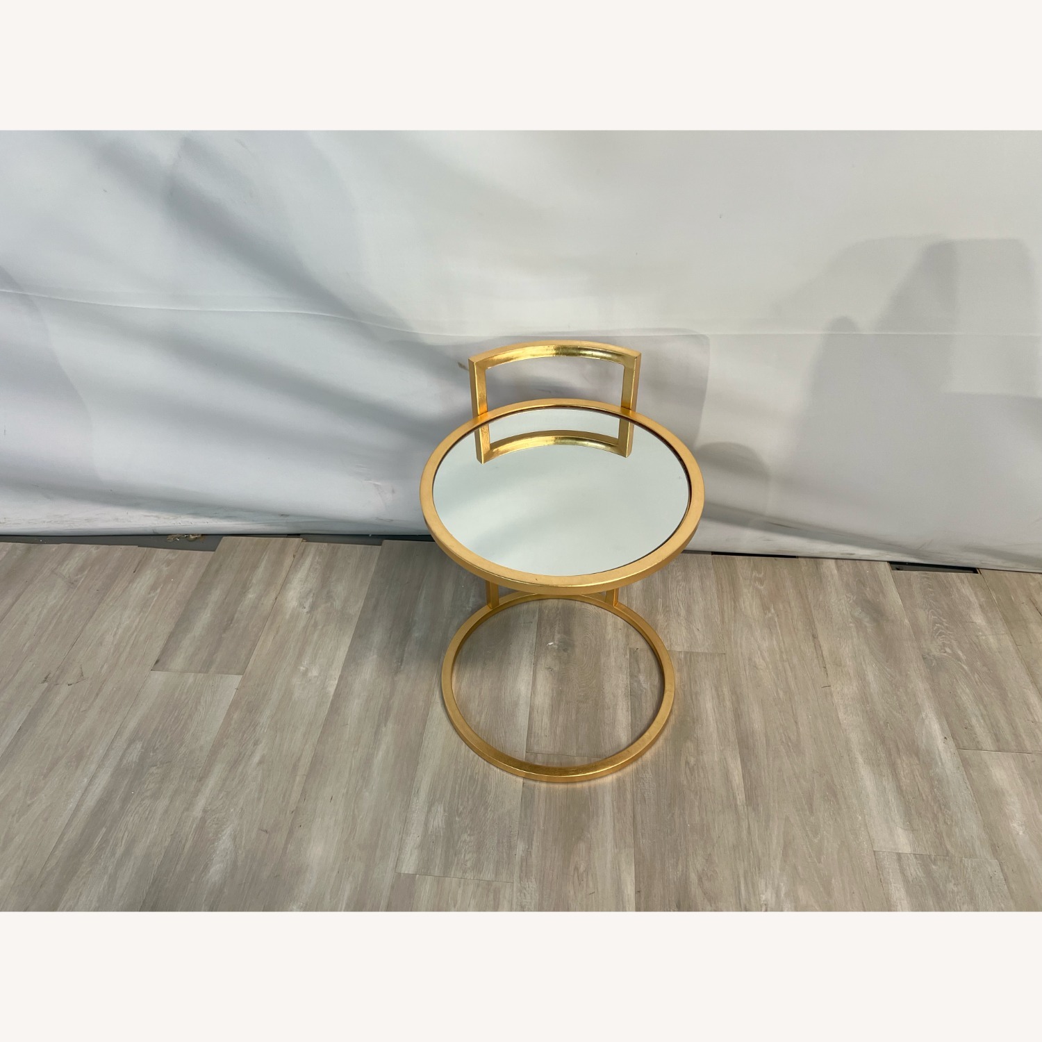 Safavieh Calvin Round Gold Leaf End Table - image-1