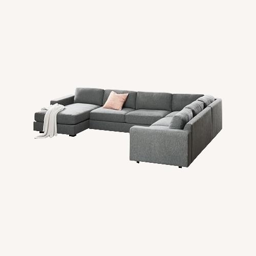 Used West Elm Urban 4-Piece Sectional Charcoal for sale on AptDeco