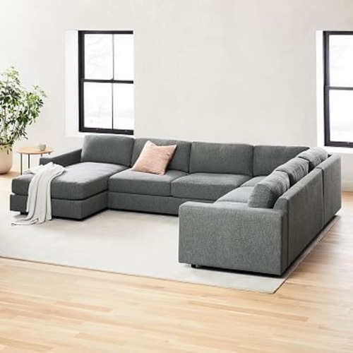Used West Elm Urban 4-Piece Sectional Charcoal for sale on AptDeco