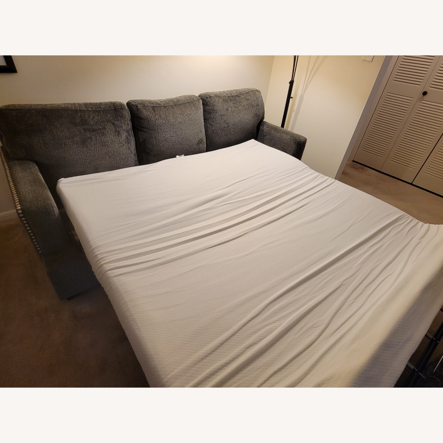 Hayneedle Dark Gray Sleeper Sofa - image-4