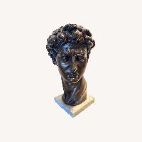 Vintage Bust of David on Italian Marble Base
