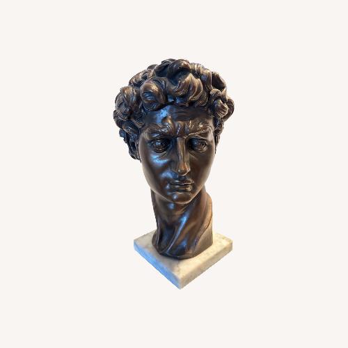 Used Vintage Bust of David on Italian Marble Base for sale on AptDeco