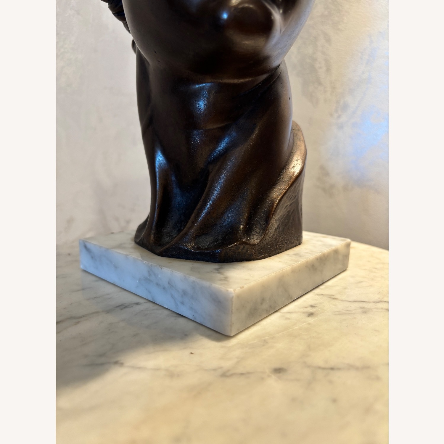 Vintage Bust of David on Italian Marble Base - image-4