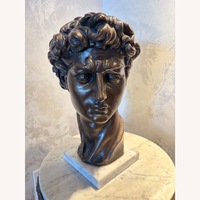 Vintage Bust of David on Italian Marble Base