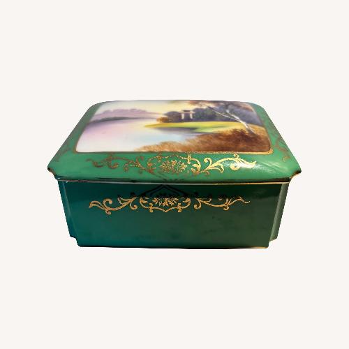 Used Antique Noritake Hand Painted Jewelry Box for sale on AptDeco