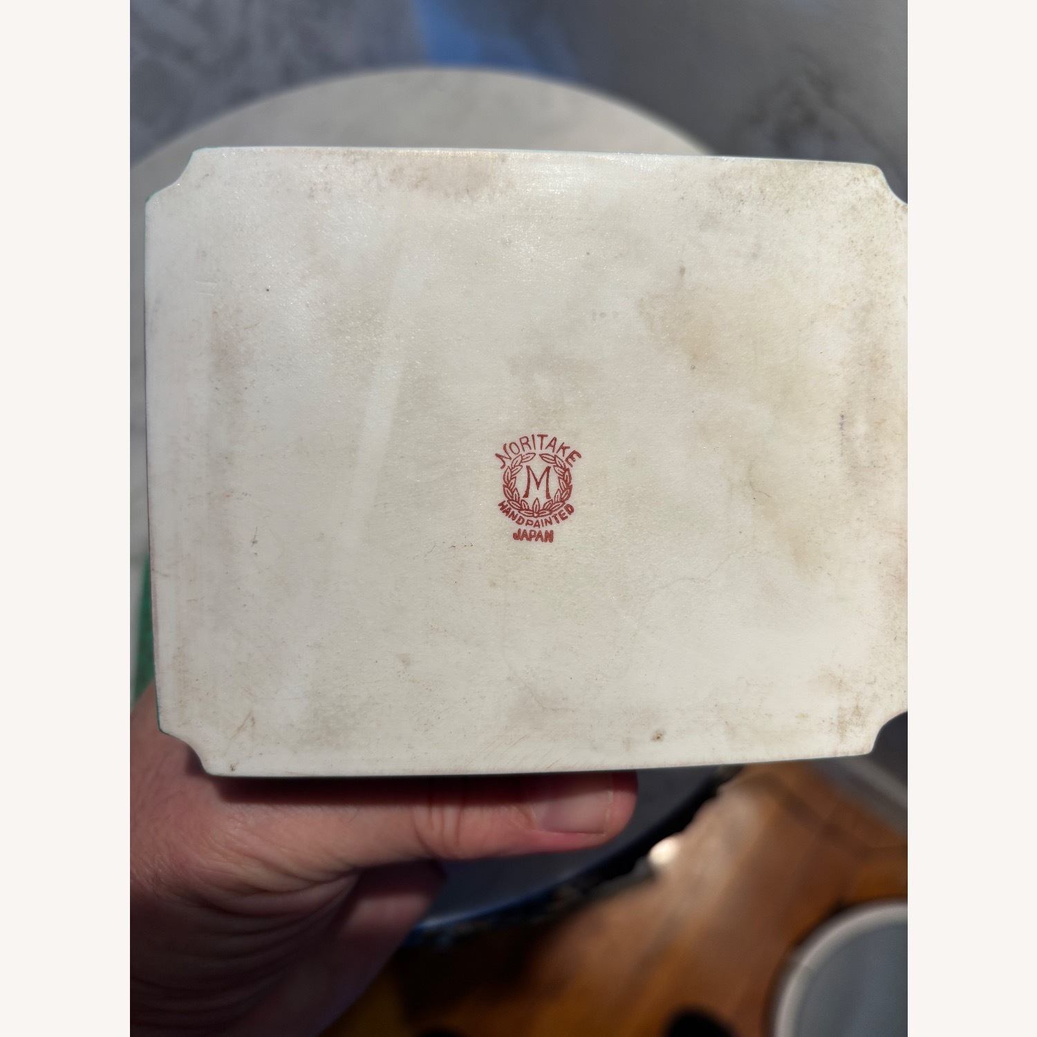 Antique Noritake Hand Painted Jewelry Box - image-12