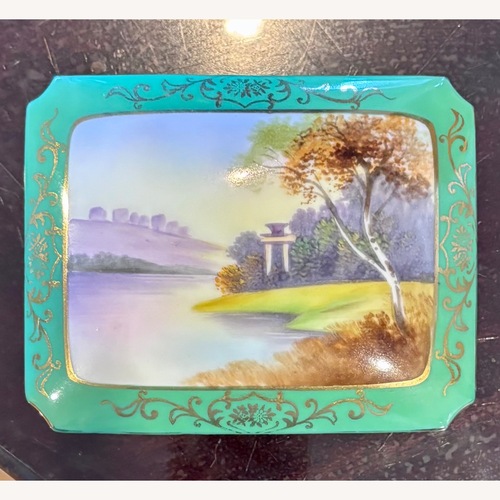 Used Antique Noritake Hand Painted Jewelry Box for sale on AptDeco