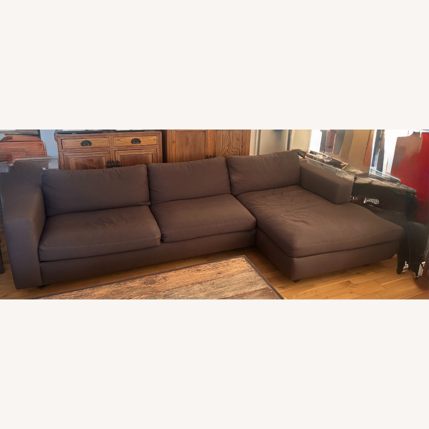 Design Within Reach Brown 2-Piece Sectional+Chaise - image-2
