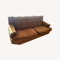 Dark Brown Fabric 3+ Seater Sofa