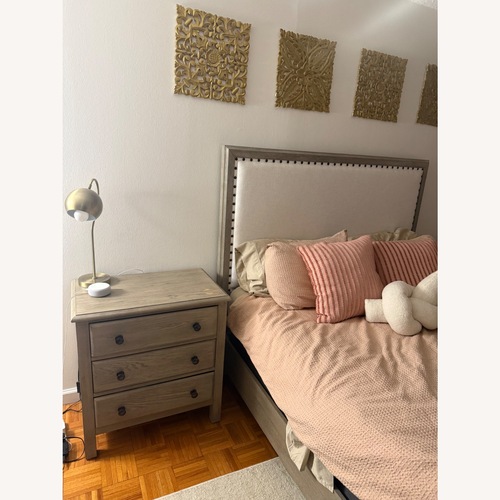 Used Macy's Kelly Clarkson Natural Wood Nightstand for sale on AptDeco