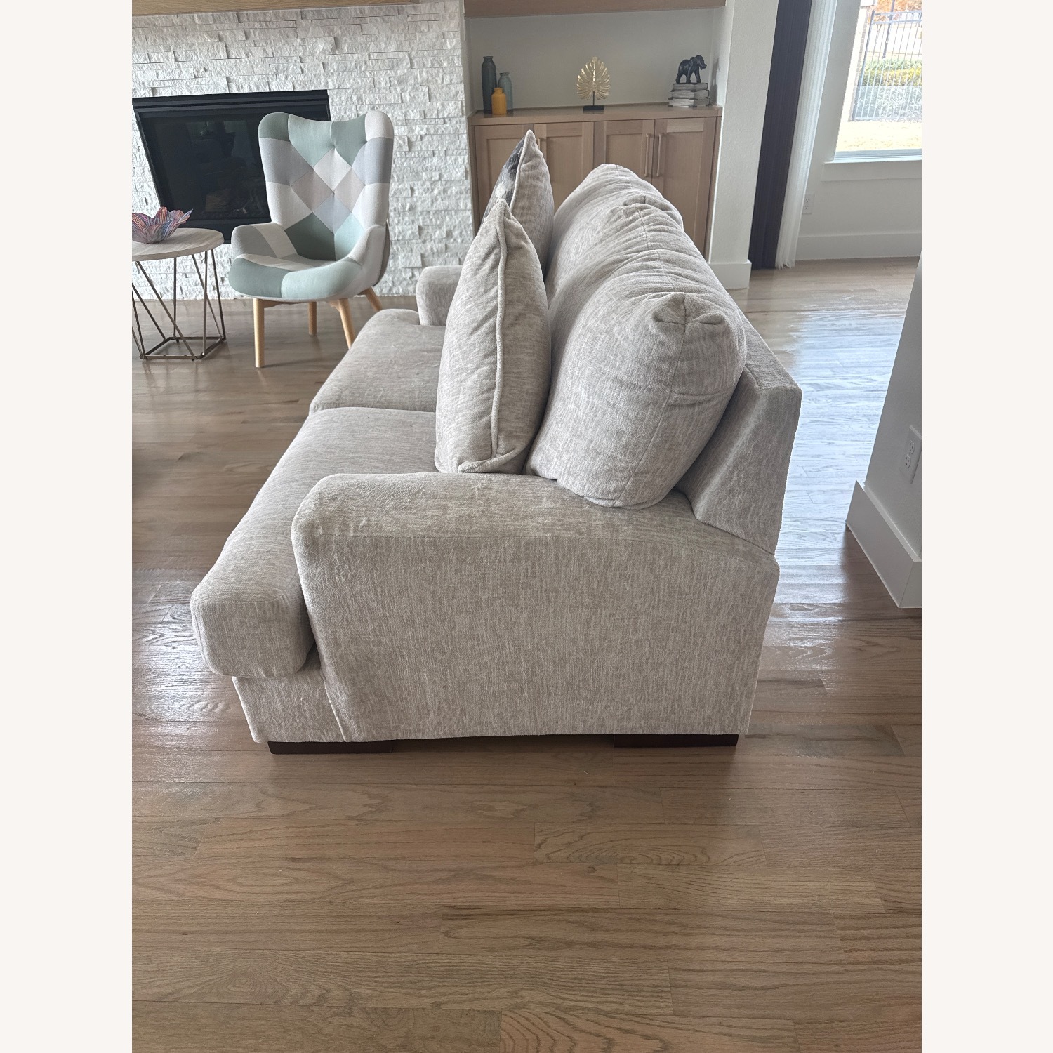 Ashley Furniture Natural Fabric 2 Seater Sofa - image-2