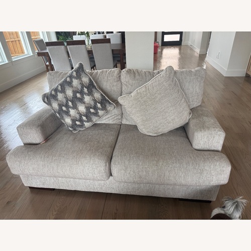 Used Ashley Furniture Natural Fabric 2 Seater Sofa for sale on AptDeco