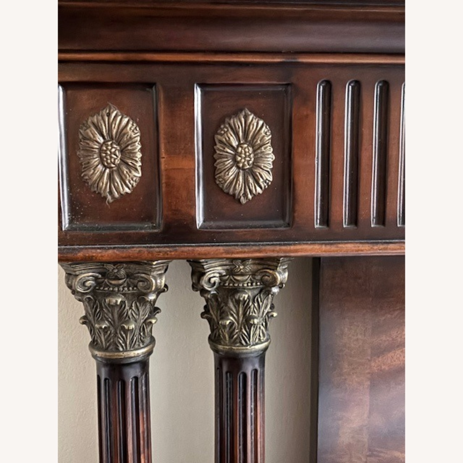 Theodore Alexander Dark Brown Wood Queen Bed - image-2