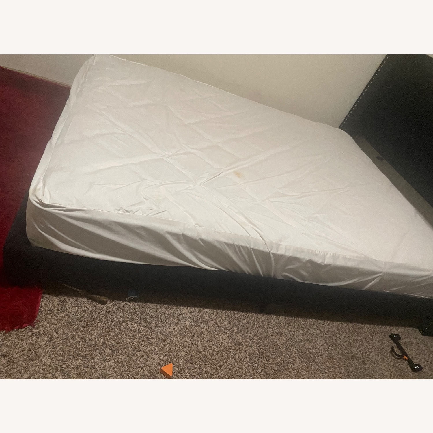 Black Velvet Queen Bed - image-2