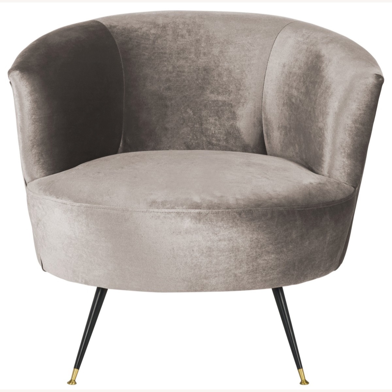 Safavieh Light Gray Velvet Accent Chair - image-5