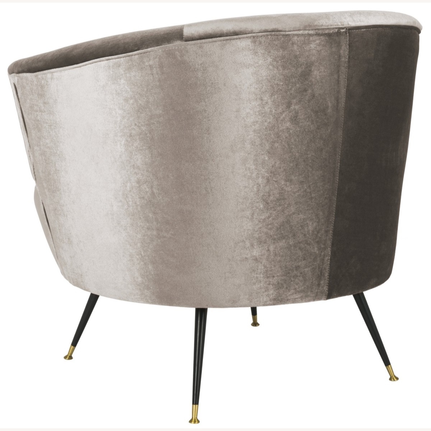 Safavieh Light Gray Velvet Accent Chair - image-4