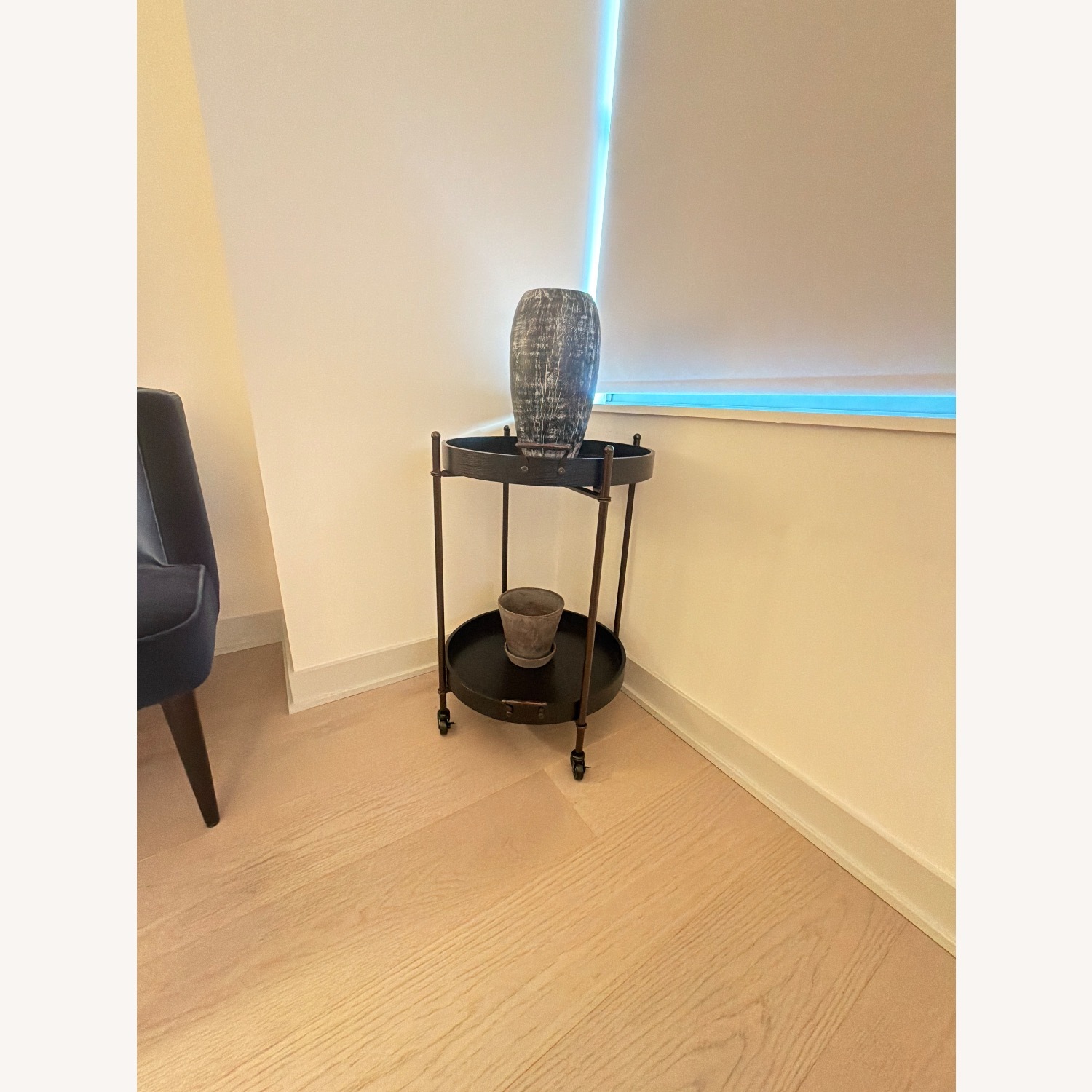 Target Black Wood Bar Cart - image-2