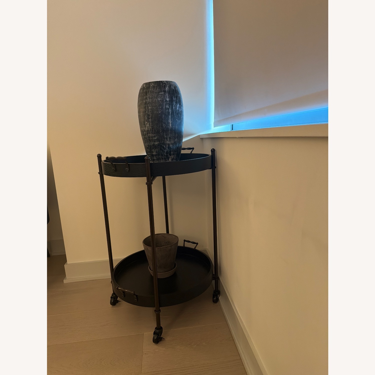 Target Black Wood Bar Cart - image-3