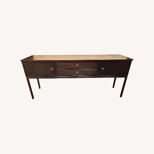 Used Room & Board Linear Dark Brown Wood Sideboard for sale on AptDeco