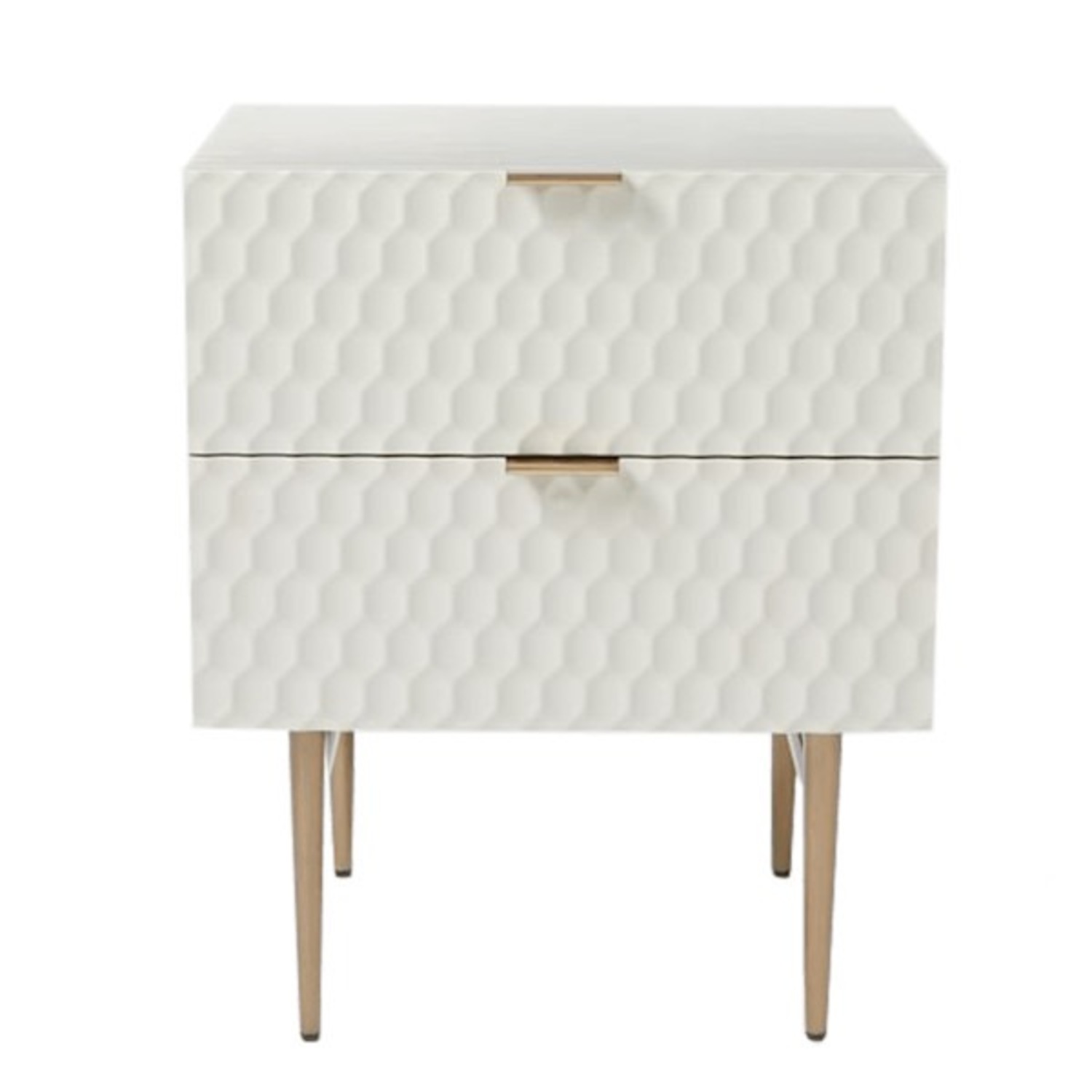 West Elm Audrey Nightstand White Wood Nightstands - image-4