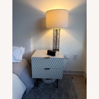West Elm Audrey Nightstand White Wood Nightstands