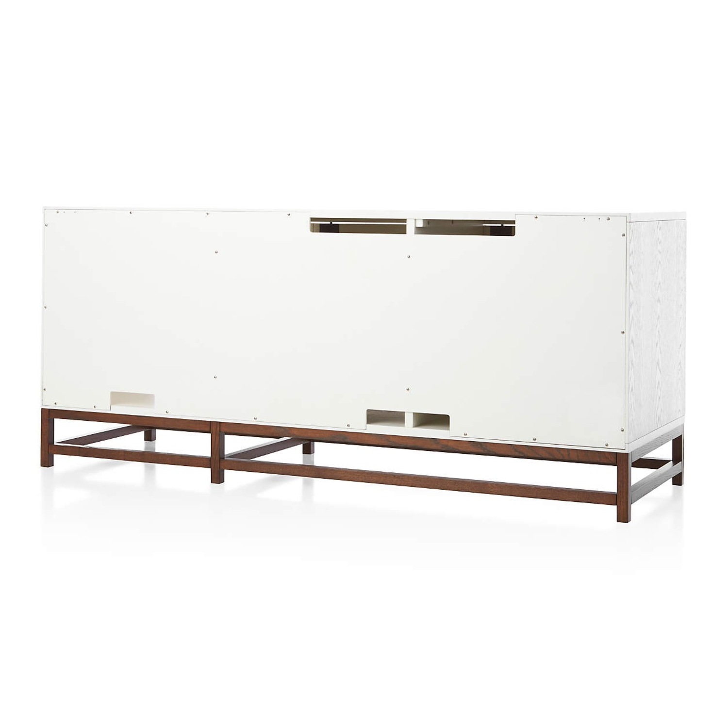 Crate & Barrel White Wood Media Storage - image-5