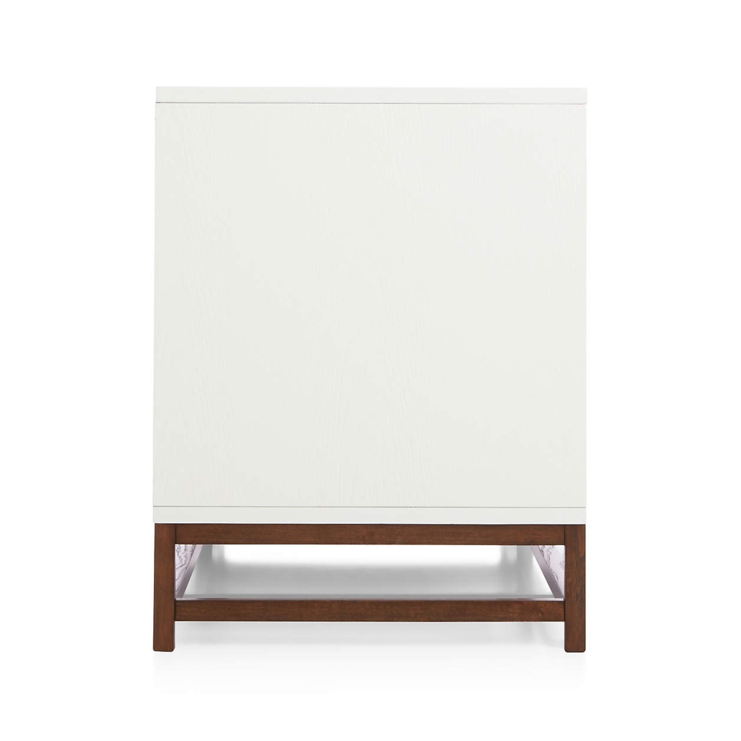 Crate & Barrel White Wood Media Storage - image-6