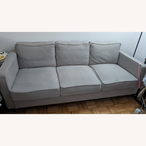 Used Wayfair Hana Light Gray Wood 3+ Seater Sofa for sale on AptDeco