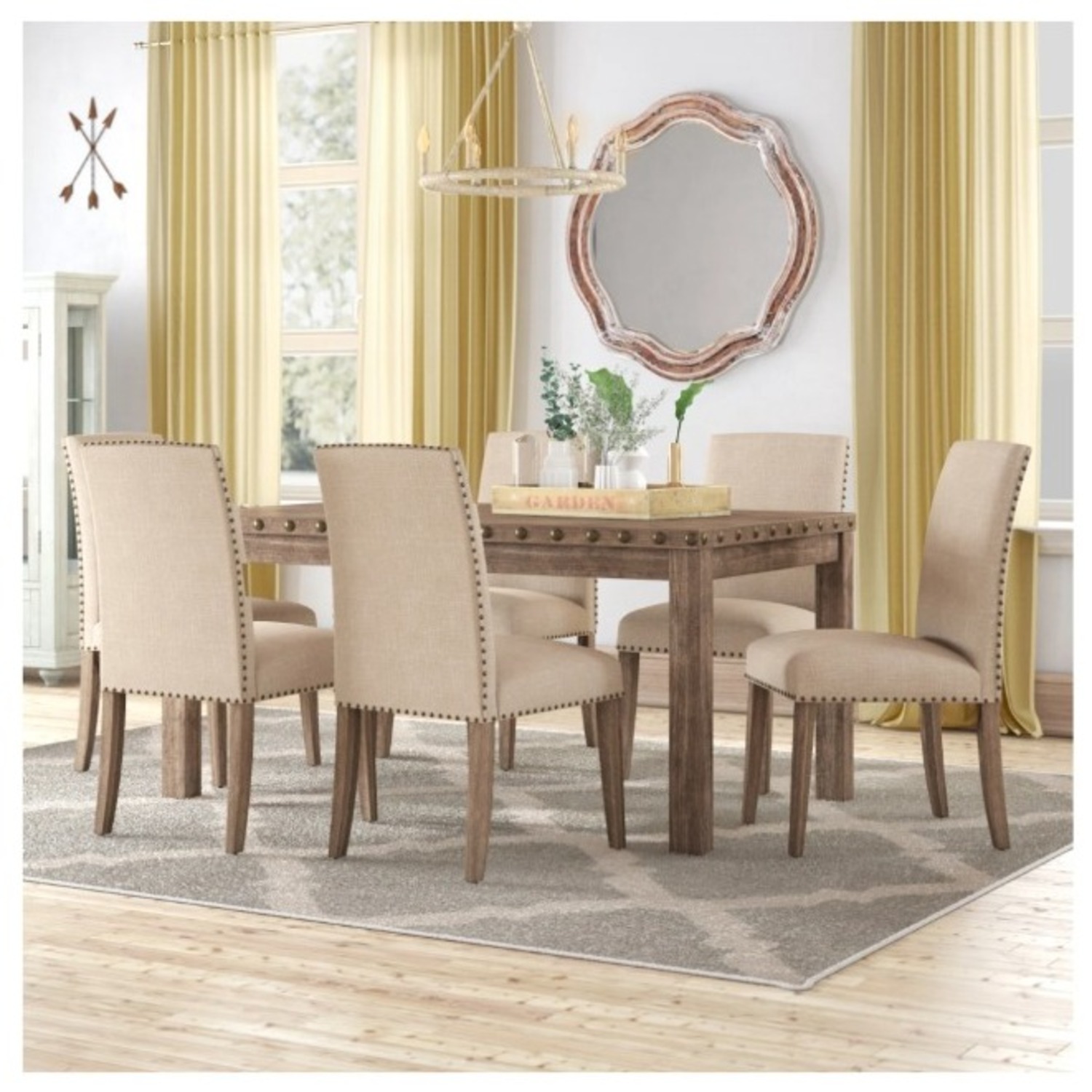 Downtown Chicago Natural Gracie Oaks Dining Set - image-0
