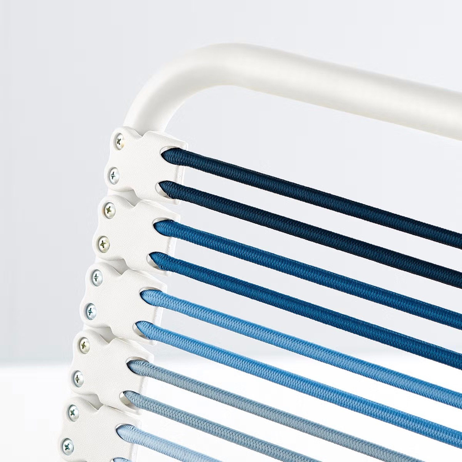 Container Store Blue Ombre Blue Nylon Office Chair - image-4