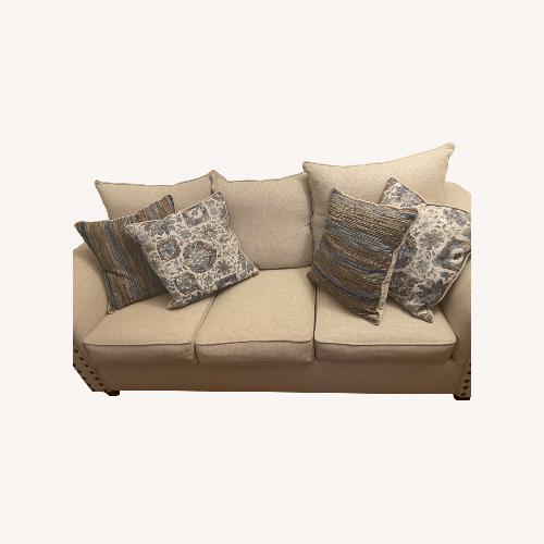 Used Bob's Discount Furniture Natural 2 Seater Sofa for sale on AptDeco