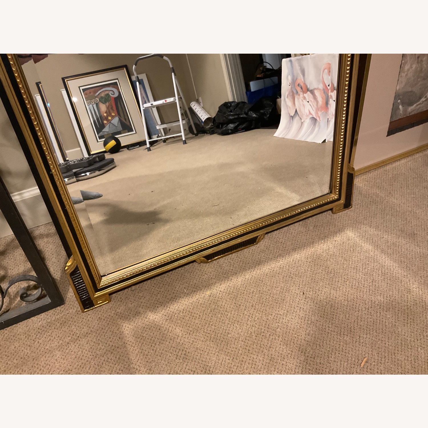 Gold Metal Wall Mirror - image-3