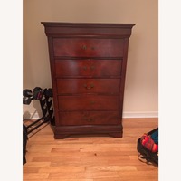 Dark Brown Wood Dresser