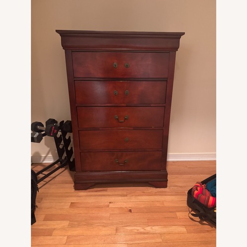 Used Dark Brown Wood Dresser for sale on AptDeco