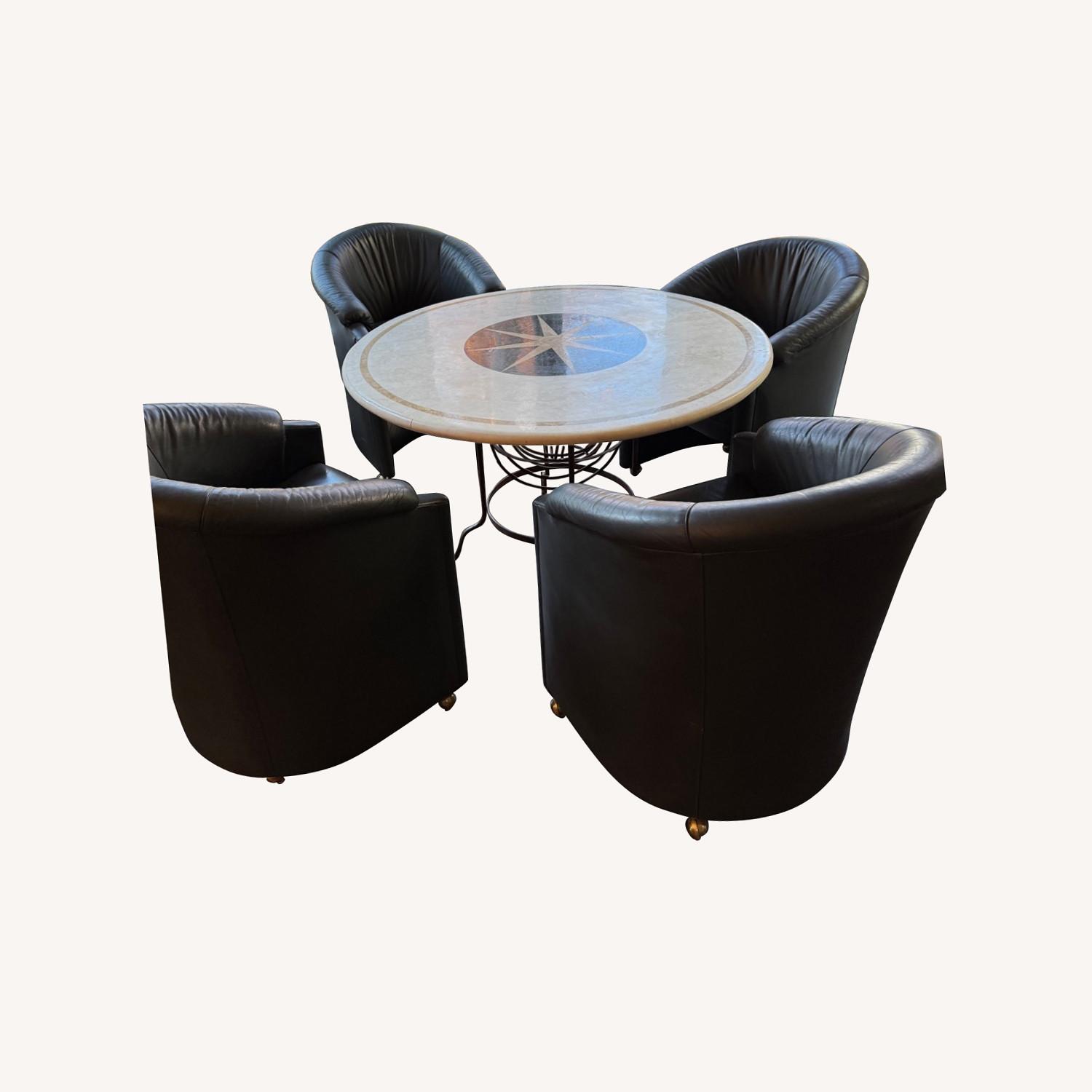 White Marble Dining Sets - image-0