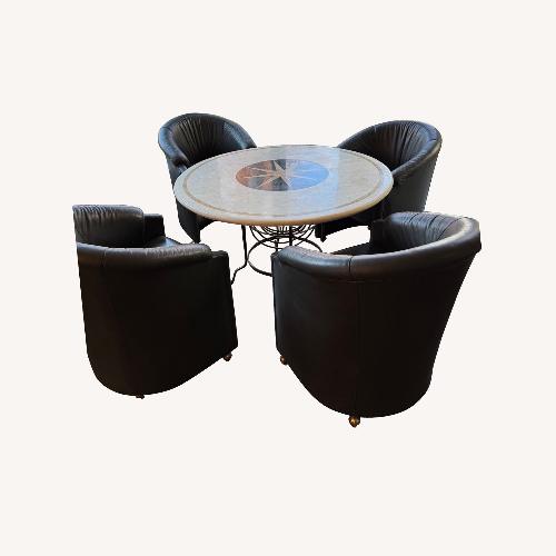 Used White Marble Dining Sets for sale on AptDeco