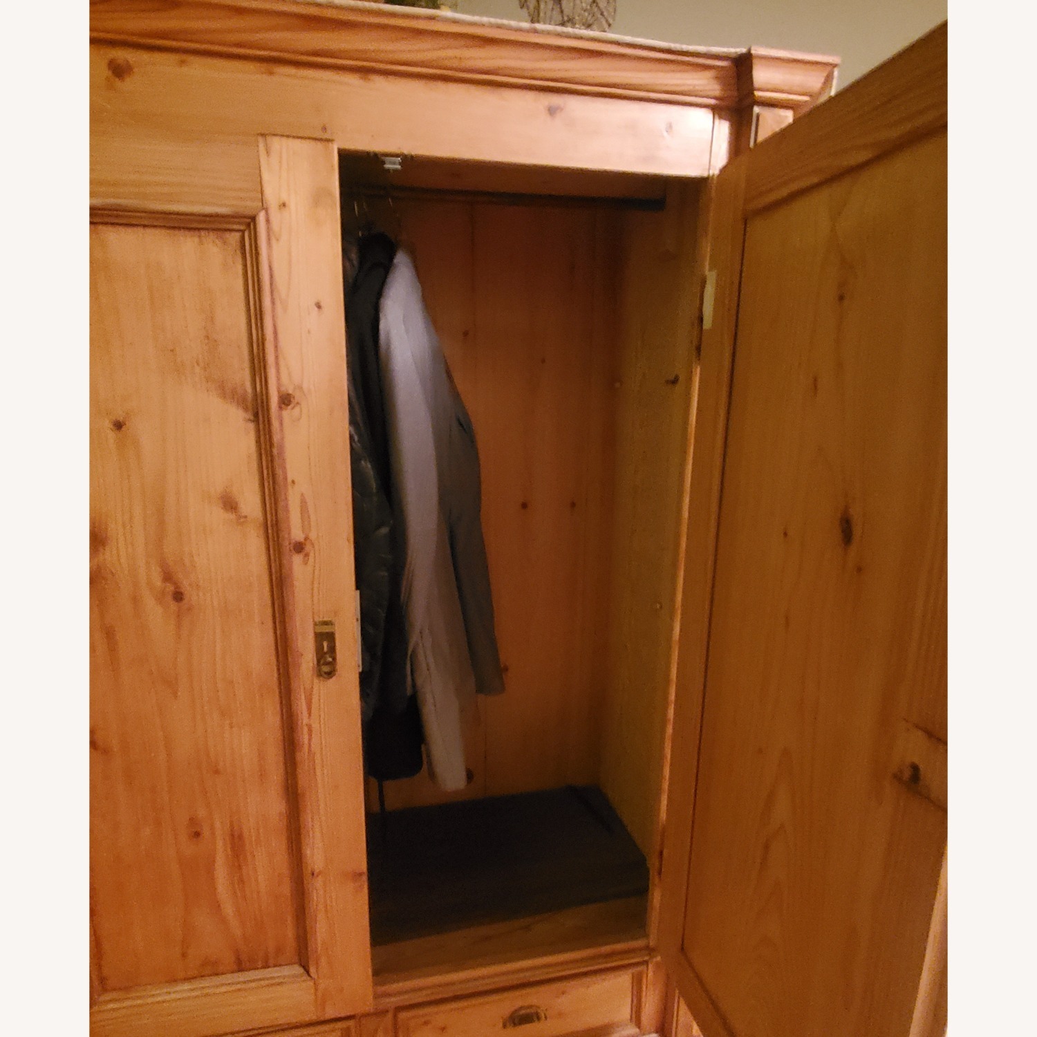 Pine Wood Armoire - image-2