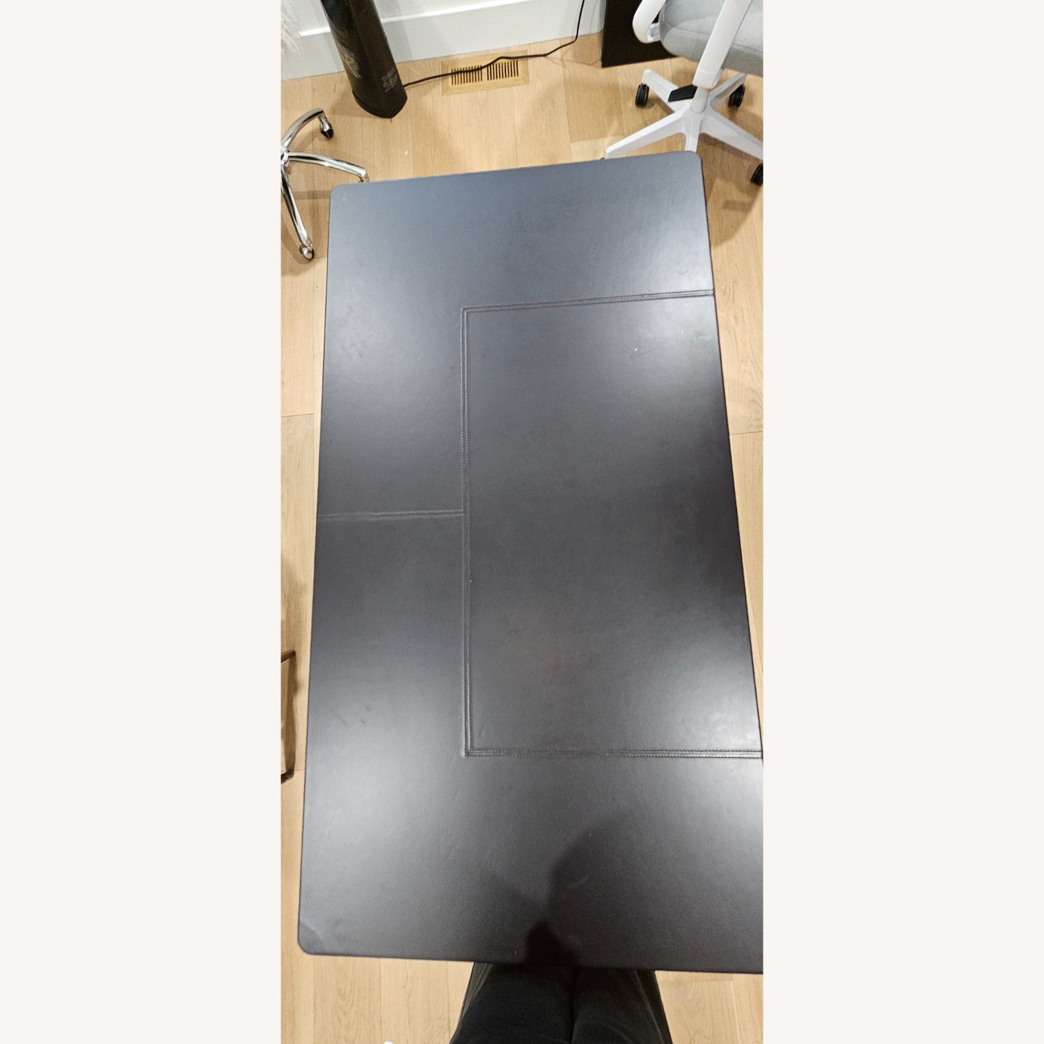 Design Within Reach Vella Leather Desk Dark Brown - image-2