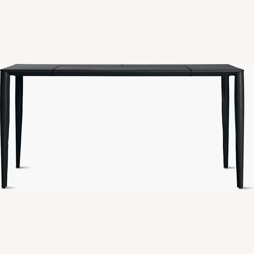 Used Design Within Reach Vella Leather Desk Dark Brown for sale on AptDeco