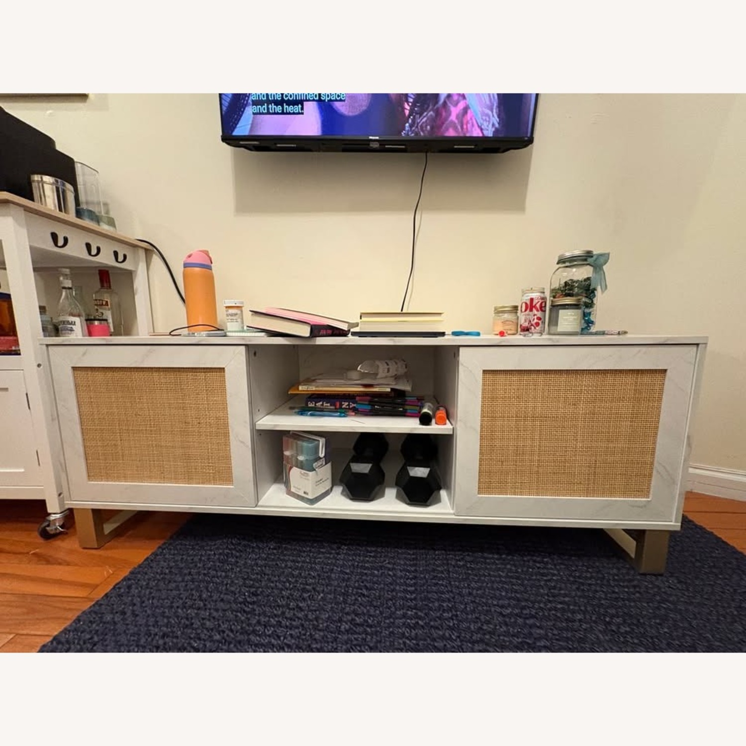 Target Rattan TV Stand and Media Console - image-1